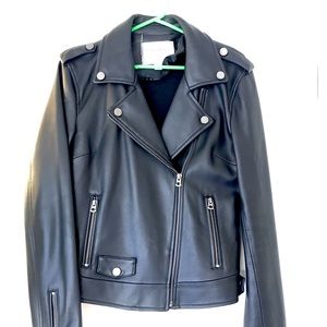 Lucky Brand Leather Moto Jacket